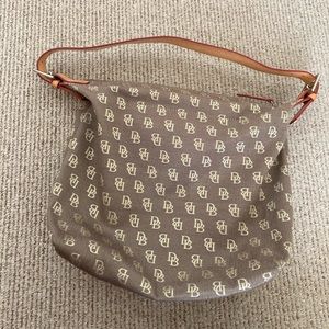 Dooney & Bourke Brown and Tan Shoulder Bag